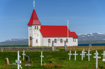 Kirche in Prestbakki Island