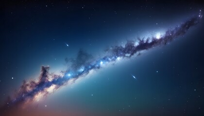 Night sky with stars and galaxies in outer space
