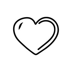 broken heart love as simple single icon logo vector illustration , transparent background