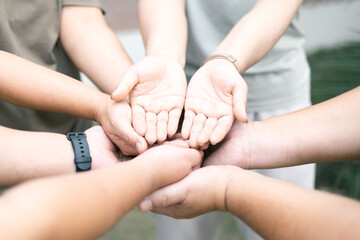 Diverse group came together to pray, support, and help each other, showcasing the strength of...