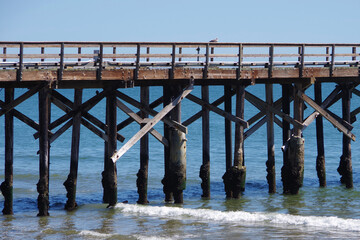 Goleta Pier at the Pacific Ocean in California