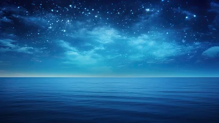 Raamstickers 星空の美しい夜の海_1 © mamemo