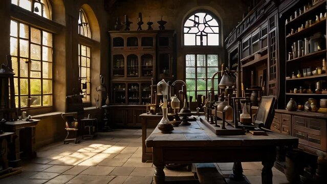 Mystic Chemistry: The Alchemist's Vintage Laboratory