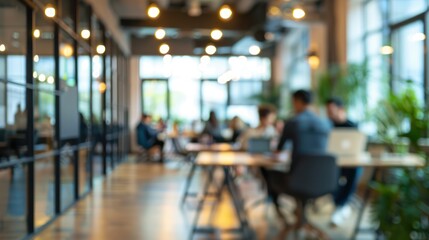 Blurred office background. Suitable for presentations