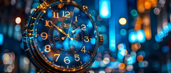 Foto op Plexiglas Time's Essence: Precision and Deadlines. Concept Time Management, Effective Planning, Deadline Management, Task Prioritization, Procrastination Prevention © Anastasiia
