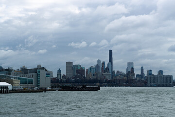 Naklejka premium New york city skyline architecture and street photography