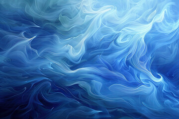 Obraz premium Sanfte fließende Form, Bewegung Wellen in Blautöne