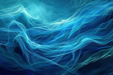 Sanfte fließende Form, Bewegung Wellen in Blautöne