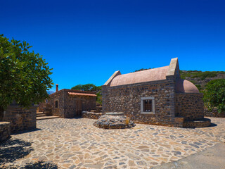 Small chapel on a hill (Kolokitha Beach, Kalydon, Crete, Greece)