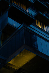 New York City rainy night architecture and street photography