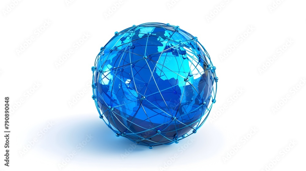 Aufkleber globalized digital network connectivity and technology concept