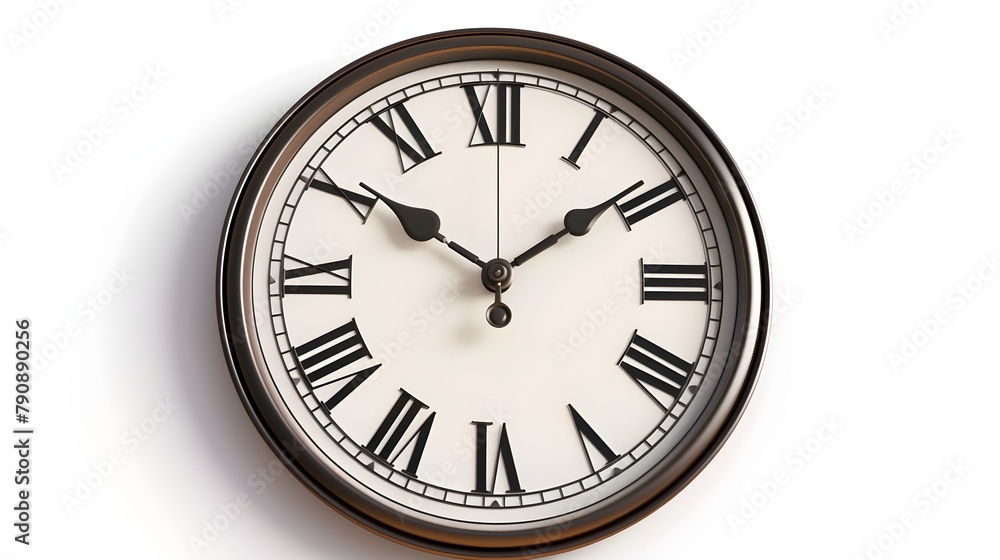 Aufkleber elegant analog clock icon representing time management and punctuality