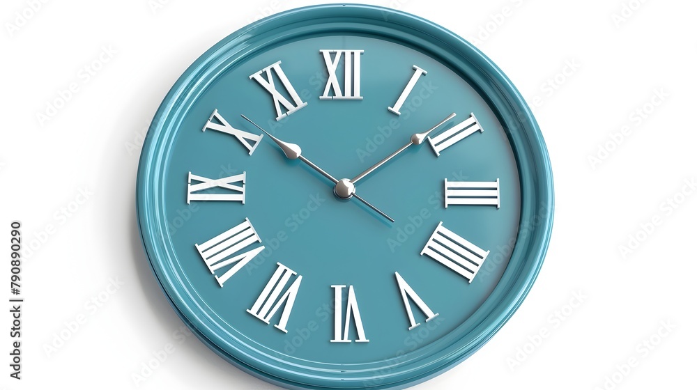 Aufkleber classic analog clock icon representing time management and punctuality
