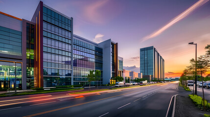 Commercial properties such as office buildings, retail centers, and industrial warehouses contributing to the economic vitality and growth of local communities