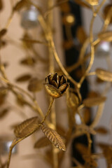 Iron forged rose