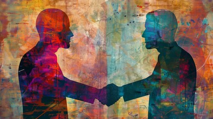 Fototapeta premium Concession and Acceptance Speeches: Honoring the Peaceful Transition of Power and conceptual metaphors of Respect for Democratic Norms