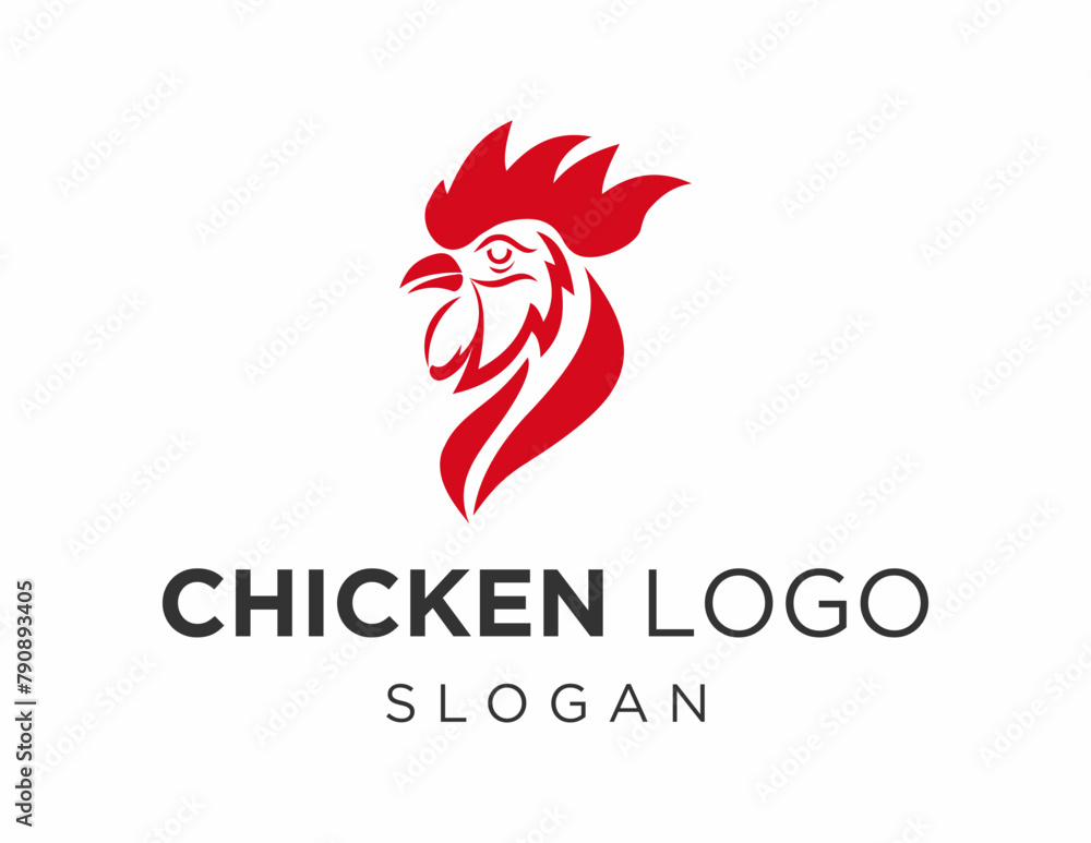 Poster the logo design is about chicken and was created using the corel draw 2018 application with a white 