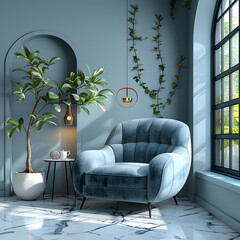 Premium Luxury Furniture Accent Wall Design Inspiration - Modern Home Decor Ideas and Interior Photography