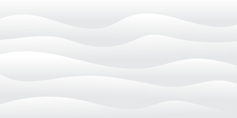 Abstract white and light gray wave modern soft luxury texture with smooth and clean vector subtle background illustration.	