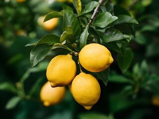 lemons on tree