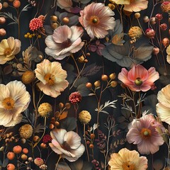 Muted Tones Botanical Watercolor Art