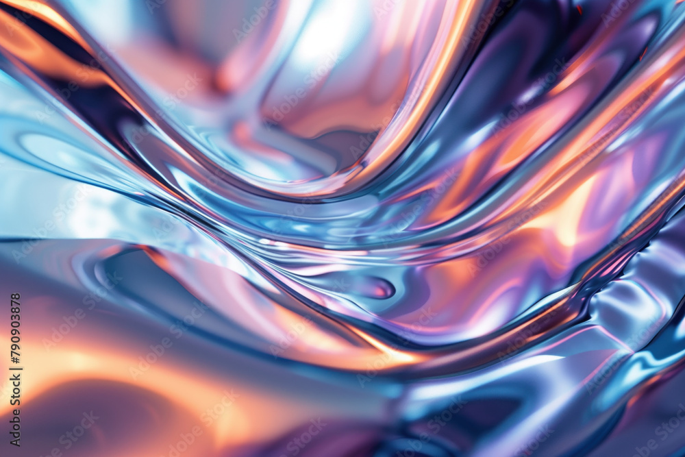 Poster abstract background with reflections and caustics. hi-tech. futuristic background image. created wit