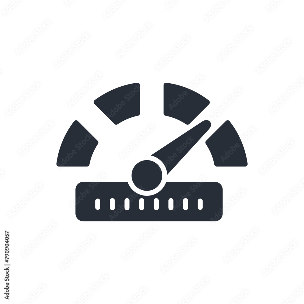 Poster indicator icon. vector.editable stroke.linear style sign for use web design,logo.symbol illustration