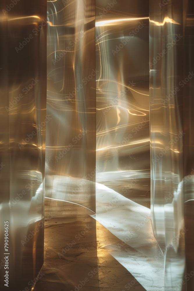 Poster abstract background with reflections and caustics. hi-tech. futuristic background image. created wit