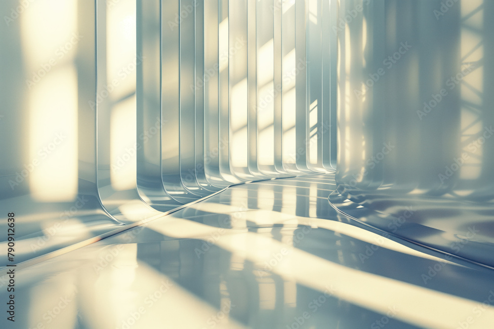 Poster abstract background with reflections and caustics. hi-tech. futuristic background image. created wit