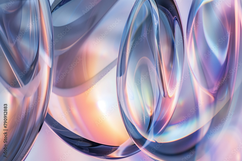 Poster abstract background with reflections and caustics. hi-tech. futuristic background image. created wit