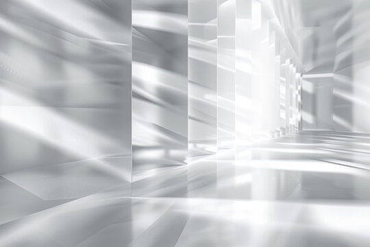 Abstract background with reflections and caustics. Hi-tech. Futuristic background image. Created with Generative AI technology.