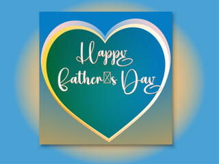 Happy Father’s Day Greeting Social Media Post Design.