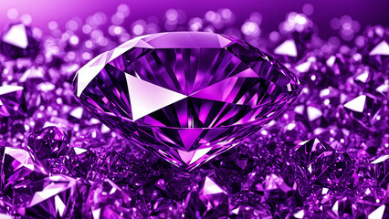 luxurious purple diamond background. glitter purple