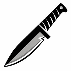 knife on a white