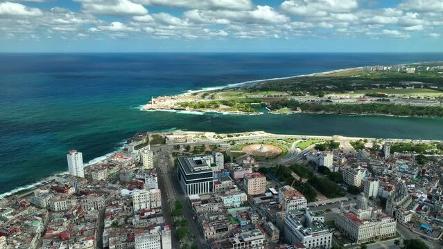 Aerial view: Cityscape Havana, Cuba