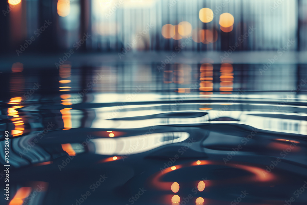 Poster abstract background with reflections and caustics. hi-tech. futuristic background image. created wit