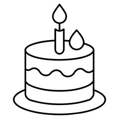 birthday cake with candles