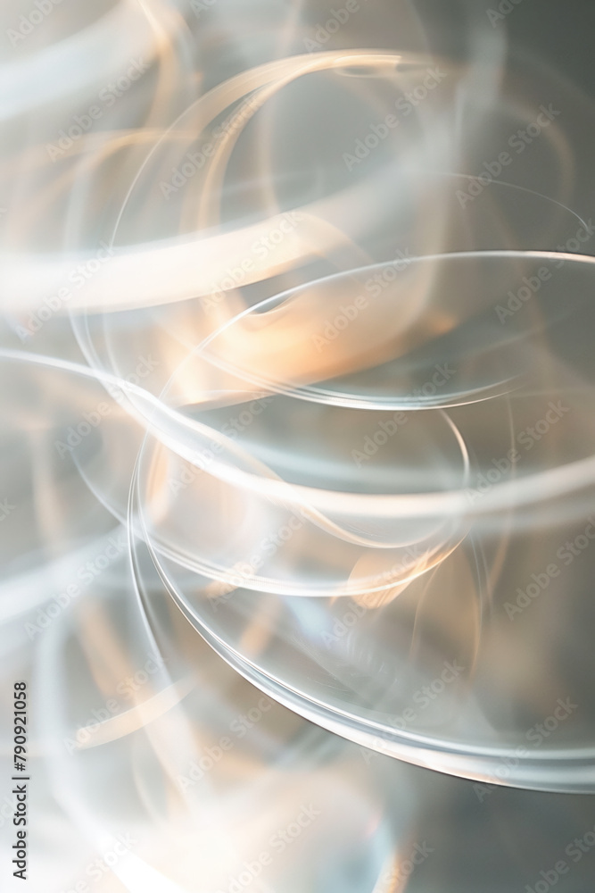 Poster Abstract background with reflections and caustics. Hi-tech. Futuristic background image. Created with Generative AI technology.