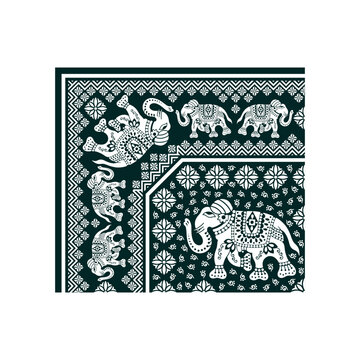 bedsheet design digital art use hand work and digital printing