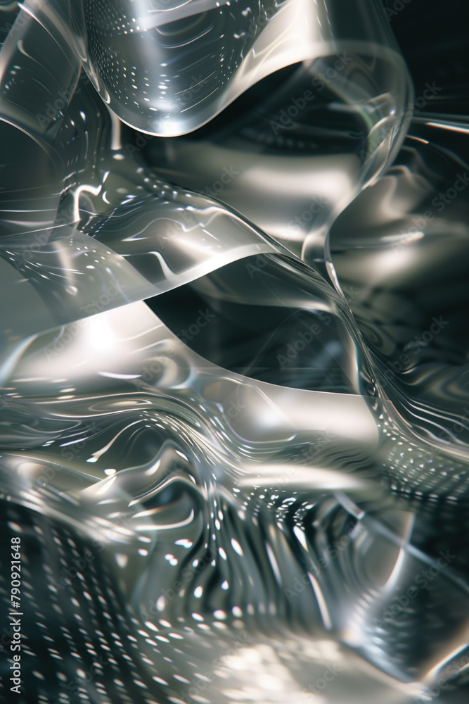 Poster abstract background with reflections and caustics. hi-tech. futuristic background image. created wit