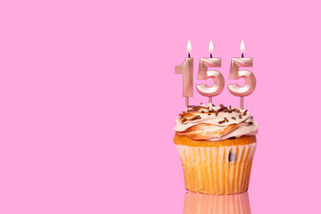 Birthday Cake With Candles Number 155