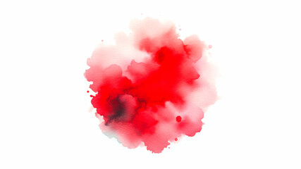 Red brush strokes in watercolor