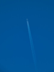 airplane, transportation, flight, sky, blue, aeroplan, white, vi