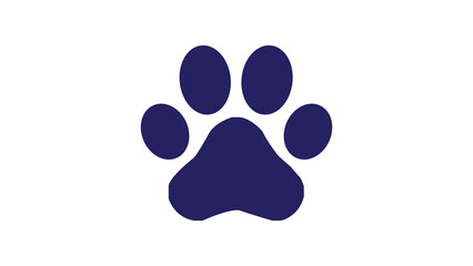 Paw icon vector illustration.