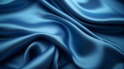 Smooth elegant Blue silk or satin texture background