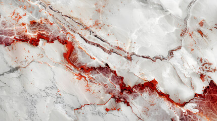 Fototapeta premium Marble background with red veins, natural marble texture background, carrara marble texture