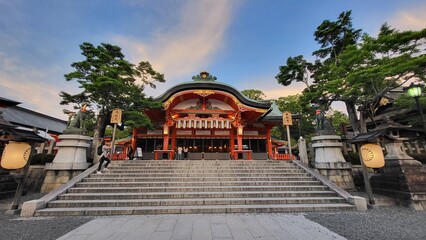 Fushimi Inari Taisha Temple at sunset, Kyoto Japan