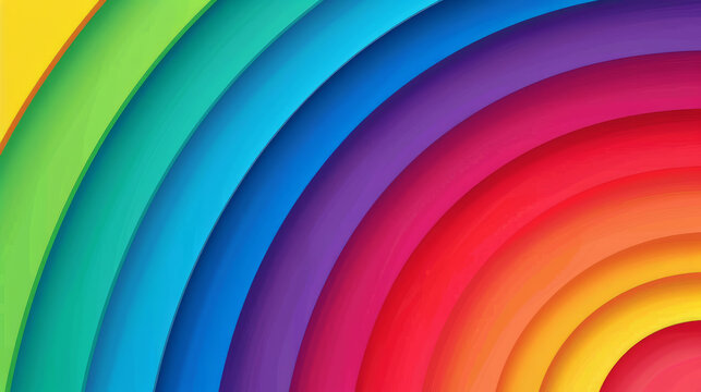 Abstract rainbow colored stripe background