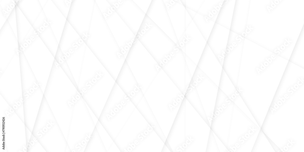 Aufkleber abstract modern white and gray geometric lines vector background. squares in bright light with soft 