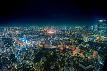 Fototapeta na wymiar 東京の夜景　六本木/ tokyo roppongi